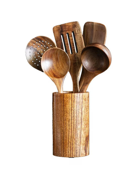 Set utensilios de madera